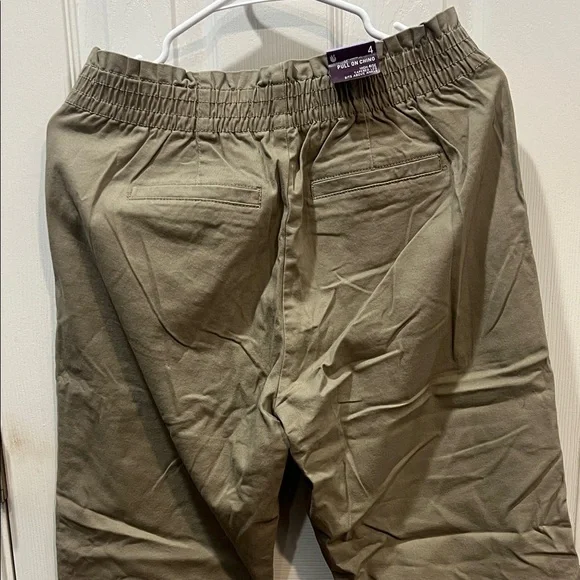 Khaki Pull-On Chino Pants - Picture 3 of 5